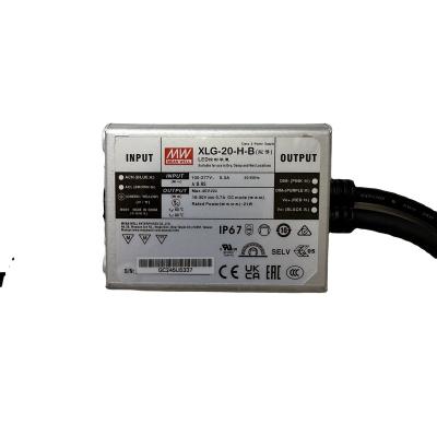 China LED Lighting Mean Well 21W Constant Current Mode LED Driver IP67 Waterproof Single Output Metal XLG-20-H-B for sale