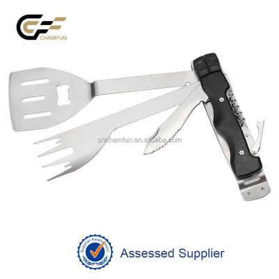 China Newest Innovative Easily Cleaned Detachable BBQ 7in1 Tool Kit With Aluminum Handle for sale