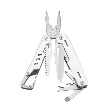 China Innovative MULTI FUNCTIONAL Folding Multi Tool with Carabiner, Large Knife, Box Opener, Rope Cutter, Flathead Screwdriver for sale