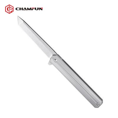 China Screw Release Folding Knife Stainless Steel Blade Handle Steel Camping Survival Hunting Pocket Turnover Knife for sale