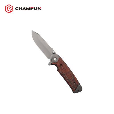 China Wholesale Folding Knife Heavy Duty Folding Knife Beech Wood Handle Survival Pocket Knife for sale