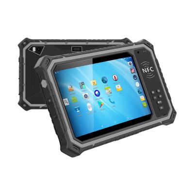 China T 80(2020) industrial rugged tablet waterproof 8 inch netbook 4G lte wifi 6gb ram option uart GNSS 8 gpio rs232 rs485 uart GNSS for sale