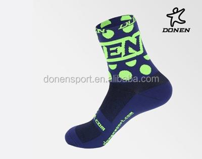 China Breathable Recycling Socks Wholesale Antibacterial Anti-bacterial Donen Custom Sublimation Deep Blue for sale