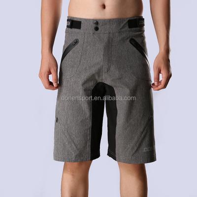 China Donen MTB Shorts Mountain Bike Antibacterial Cycling Shorts For Men Gray Color for sale