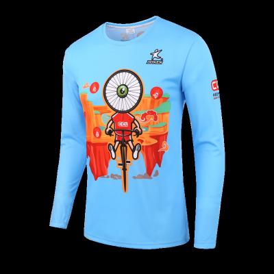 China Anti-pilling DONEN Customized Sublimation Long Sleeves T Shirt Men T-shirt for sale