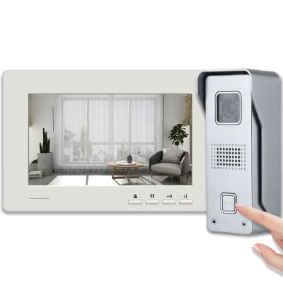 China High Quality Smart White Lightweight ABS Door Bell Ring Video Doorbell 7 Inch Door Phone Camera Intercom 7 Inch 2022 HD Built-in Two Way Audio for sale