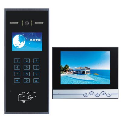 China Support up to 9999 households 7 inch apartment security indoor monitor waterproof access with video camera apartment intercom door phone doorbell for sale