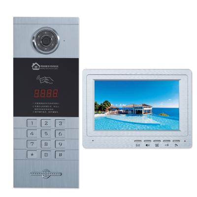 China 8 Inch Access Control System Telephone Door Bell Camera Multi-unit Apartment Ring Doorbell Waterproof/Waterproof Building Visual Intercom for sale