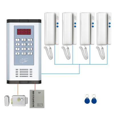 China Multi-unit Apartment Ring Doorbell Phone Intercom Door Phone Building Intercom Waterproof/Waterproof Audio Access Control for sale