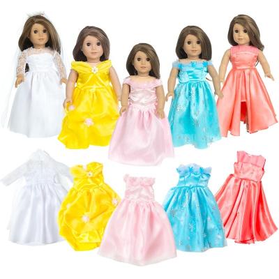 China DIY TOY 18 Inch Doll Wedding Dress Princess Doll Dress for sale