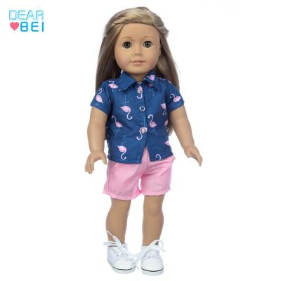 China DIY TOY Hot Selling Doll Shirt Set 18 Inch American Fashion Doll Clothes for sale