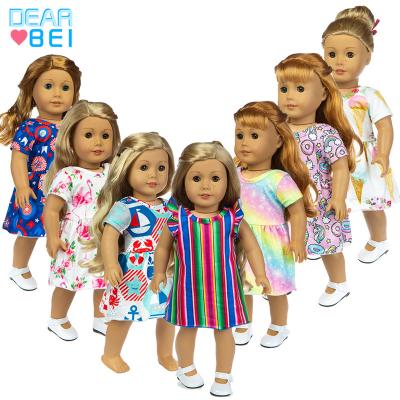 China 18inch dolls& 43cm baby dolls fashion dress wear for 43cm baby - doll 18 inch dolls clothes and accessories born, doll customized dress for sale