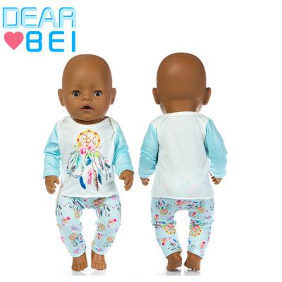 China 18inch dolls& 43cm Baby Dolls Leisure Cartoon Pajamas Nightgown Fit 18 Inch 43cm American Baby - Doll Clothes Accessories, Girls' Toys for sale