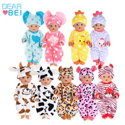 China 18inch dolls& 43cm Baby Dolls Cartoon Animal Doll Clothes 18 Inch American Girl Dress Up Fashion Doll Elephant Clothes, American Girl Doll Clothes for sale