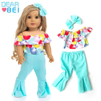 China 18inch dolls& 43cm baby dolls summer vacation style regenerative doll clothes baby dolls, 18 inch American girl doll accessories clothes, doll for clothes set for sale