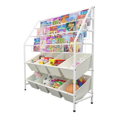 China Goods Stored Using Low Price Shelves Storage Racks Shelf With 8 Baskets for sale