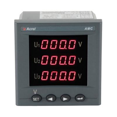 China Three phase Acrel AMC96-AV3 avro smart energy meter npower smart voltmeter energy meter 96*96mm for sale