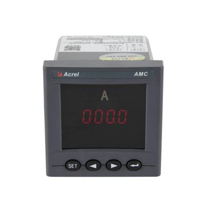 China AMC72-AI LED Display Panel Current Meter 0.5 Class Single Phase Digital Ammeter For Current Monitoring And Controlling 75*75mm for sale