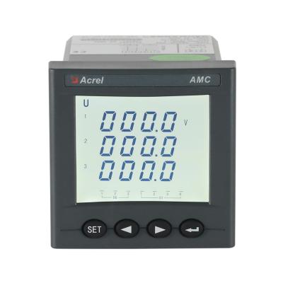 China Acrel AMC72L-AV3 72 Square Volt Energy Meter 0.5 Square Digital Class Three Phase Volt Power Energy Meter With RS485 for sale