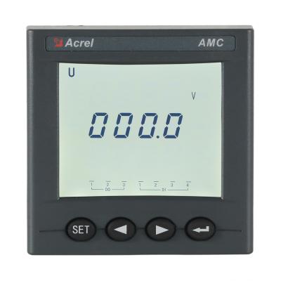 China Acrel 75 Single Phase AMC72L-E Smart AC Power Energy Square Meter With RS485 LCD Display 75*75mm for sale