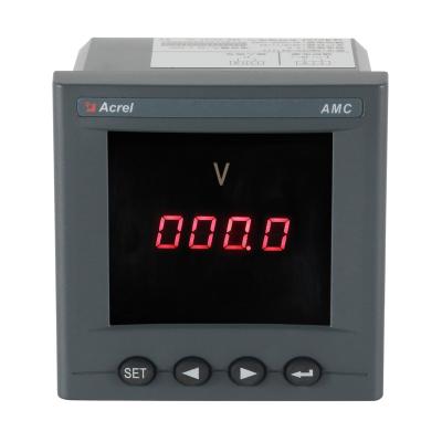 China Acrel 75 Single Phase AMC72-E Smart AC Power Energy Square Meter With RS485 LED Display 75*75mm for sale