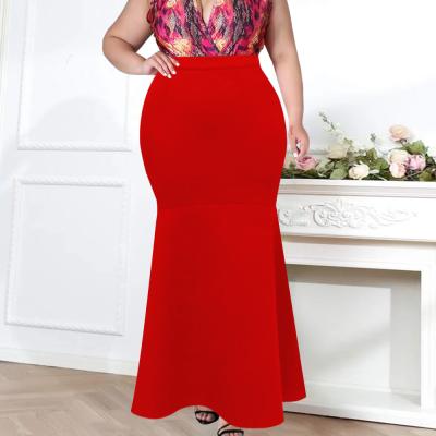 China New Workable High Waist Long Ankle Length Mermaid Skirt For Women Even Christmas Party Wear for sale