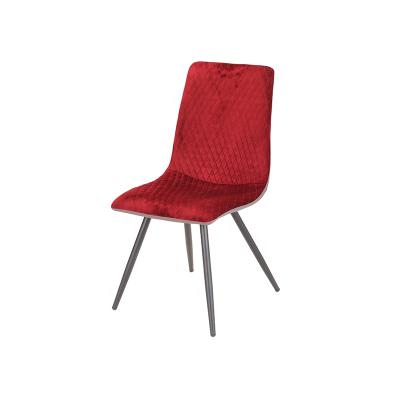 China Silla Scandinavian Dining Chairs Dining Set Furniture,Luxury Red Velvet Top Selling Products Silla Chairs for sale