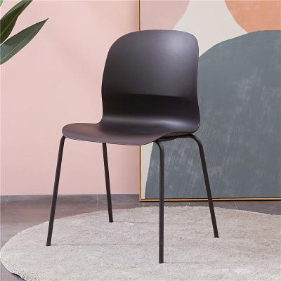 China Strength Factory 2021 Hot Comfortable Selling Modern Design PP Plastic Materials Many Colors Optional Dining Chairs for sale