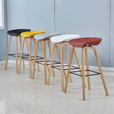 China 2019 Hot Sale Modern Bar Furniture Living Room Armless Modern Barstool Modern Bar Chairs With Steel Legs for sale