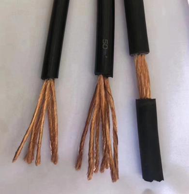 China 95mm 120mm 150mm 185mm Industrial Single Core 240mm2 Copper Cable Welding Rubber Flexible Power Cable for sale