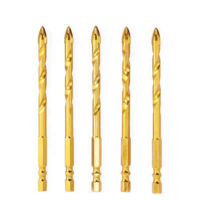 China Other Most Popular Carbide Drill Bit With Ceramic Hex Shank And Long Twist Cross Drill for sale