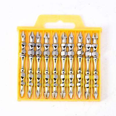 China S2 Steel Strong Magnetic Type B 65mm Slotted Screwdriver Bit Set Phillips Cross Screwdriver Bit Set for sale