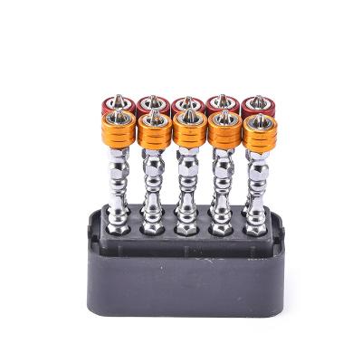 China Plastic Strong Magnetic Type B 65mm Slotted Screwdriver Bit Set Phillips Cross Screwdriver Bit Set for sale