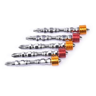 China Plastic Strong Magnetic Type B 65mm Slotted Screwdriver Bit Set Phillips Cross Screwdriver Bit Set for sale