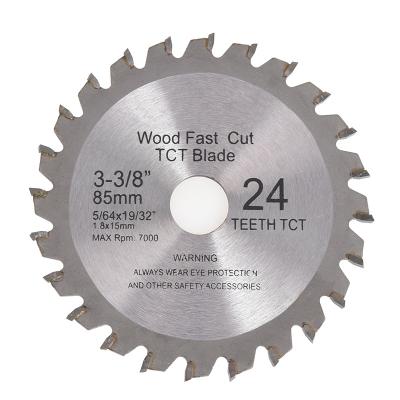 China Wood Plank Factory DIY 85mm Carbide 24T/36T Mini Circular TCT Saw Blade Alloy Cutting Blade for sale