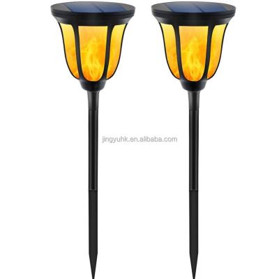 China Landscape 96LED Lawn Lamp Solar Light Decoration Outdoor Lawn Torch LED Torch Flicker Solar Gate Light for sale