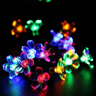 China String Light 50 LED Flower Landscape Lamp Solar String Lights Solar Outdoor Holiday LED Christmas Garden Lights for sale