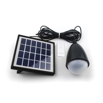 China Portable outdoor solar garden LED remote control solar tent camping light solar panel lamp bulb fill light for camping for sale