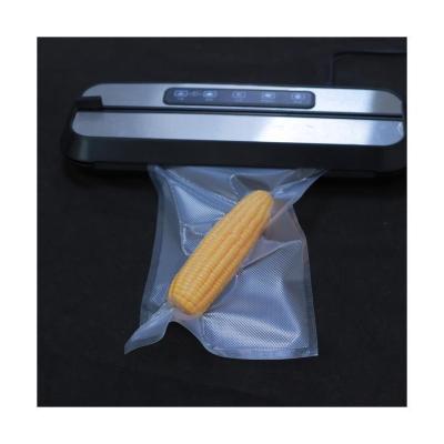 China Food Moisture Proof Clear Vacuum Film Bagging Nylon Top Quality Embossing Bag for sale