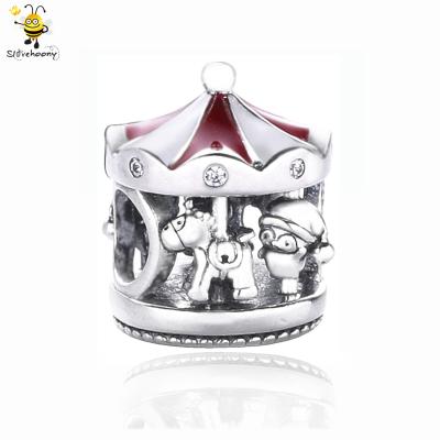 China Charm For Bracelet Making 925 Sterling Silver Jewelry Guangzhou Love Gifts 2019 925 Sterling Silver Christmas Charms Christmas Carousel Charm for sale