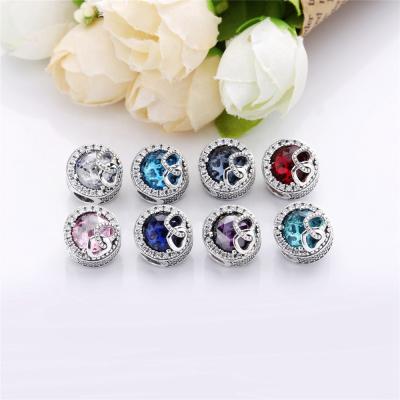 China Heart Charms Slovehoony Valentine's Day Gift Dazzling Heart Love Bird Charms Bead for Bracelet 925 Sterling Silver Lovers Beads DIY Jewelry for sale