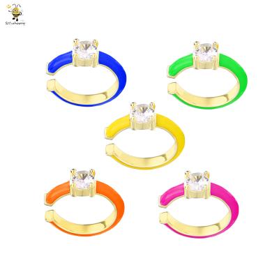 China Women Cross Ear Cuff 925 Sterling Silver Colorful One Layer No Hole U Shape Colorful Enamel EarCuff Enamel Ear Cuff Earrings for sale