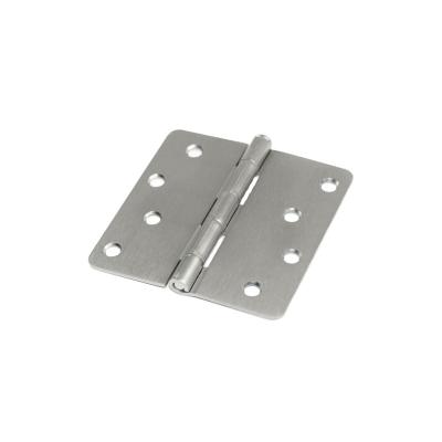 China Easy Installation And Durable 4inch 4*4*2.2/1/4R Butt Hinge 4*4*2.2/1/4R Custom Steel Wood Door Hinges For Furniture for sale