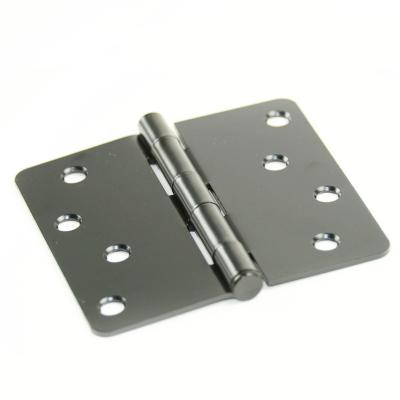 China 4.0 Inch Contemporary North American Popular Door Hinges Black Furniture End Hinges for sale