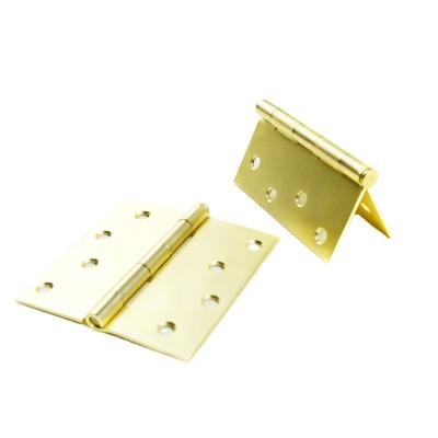 China Modern Hardware 4inch Door Hinge 4*4*2.2 Copper Plating Furniture Hinge Accessory End Hinge for sale