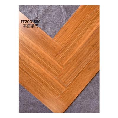 China Europe high quality wood grain flat edge tile low water soft lightweight straight absorption tile for sale