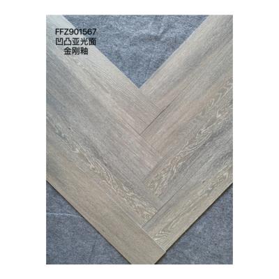 China Europe Hot-selling tile 150*900mm concave-convex matte diamond gloss tile wood grain tile for sale