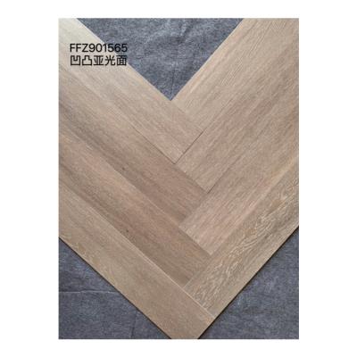 China Europe 150*900mm Concave-convex Matte Wood Straight Grain Tile Low Water Absorption Edge Tile for sale