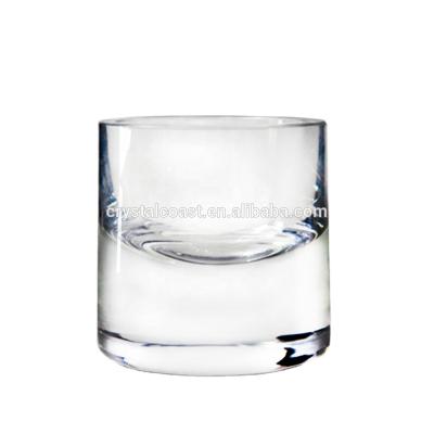 China Europe Classic Design Round Clear Glass Candle Cup For Wholesales for sale