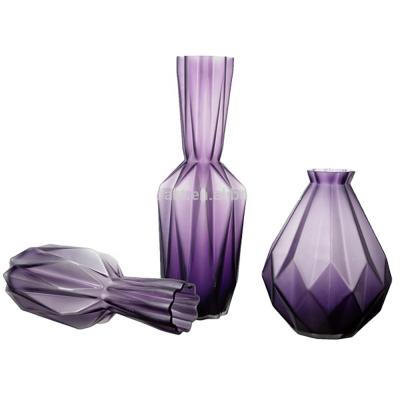 China China Wholesale China Home Decor Vase Colorful Glass Vase Christmas Ornaments for sale